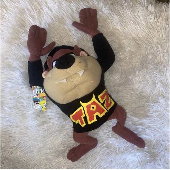 Vintage Nanco TAZ plush toy looney tune Tasmanian devil stuffed animal retro NWT - Picture 2 of 11